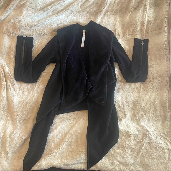 Lululemon black wrap sweater. Super cozy!! - Picture 2 of 6